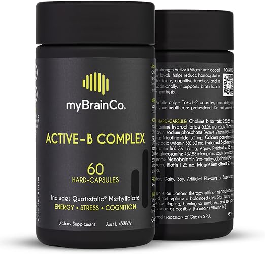 myBrainCo. Active-B Complex Supplement 60 Veg Capsules