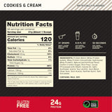 Optimum Nutrition Gold Standard 100% Whey Protein Powder, Cookies and Cream, 2.1 kg