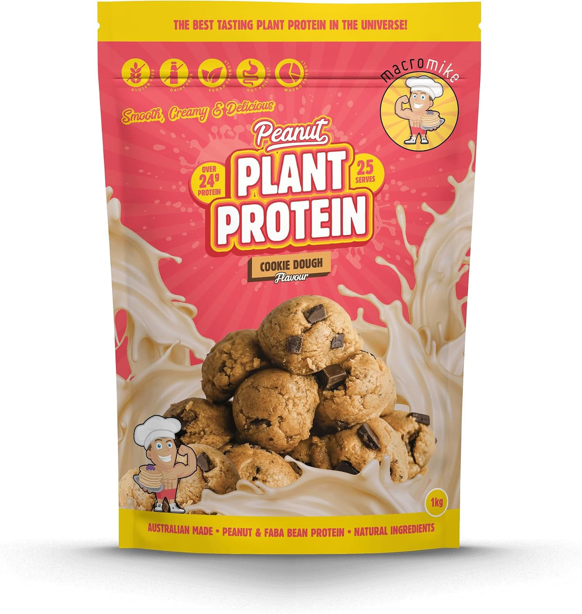 Macro Mike Cookie Dough Peanut Plant Protein 1 kg