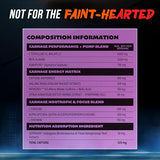The X Athletics Dialed Carnage Pre-Workout Blue Raspberry 25 Servings