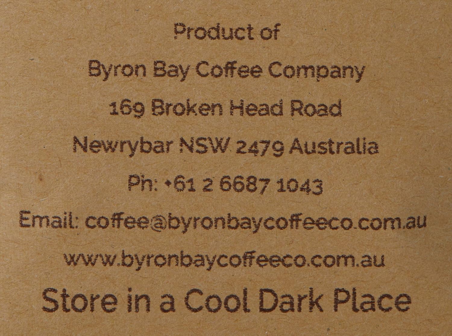 Byron Bay Coffee Company Organic Espresso Whole Bean, 500 g
