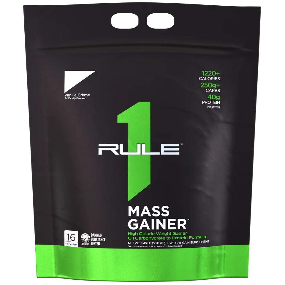 Rule 1 Mass Gainer 5.20 kg, Vanilla Crème (16 Servings)