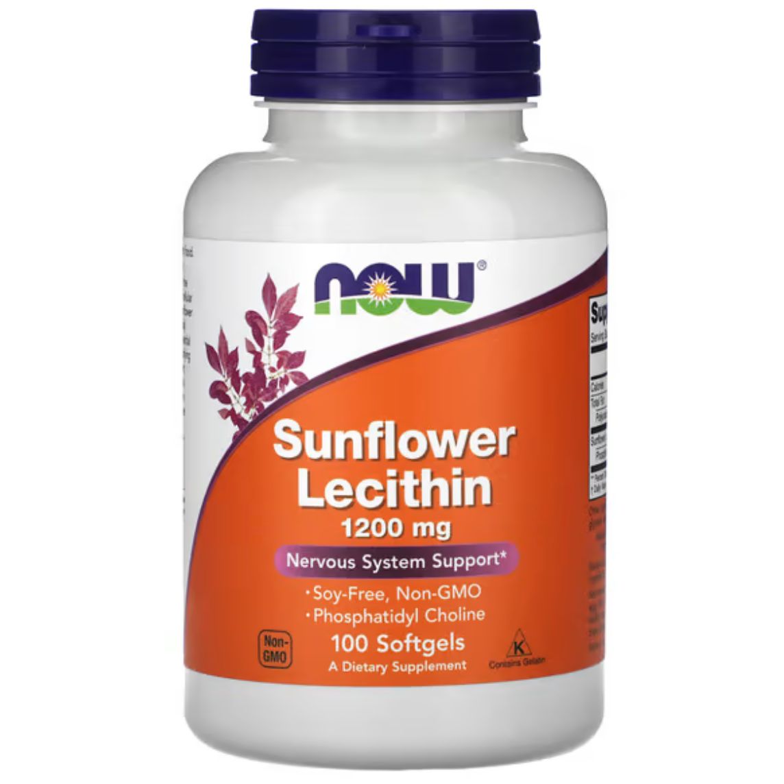 Now Foods Sunflower Lecithin 100 Capsules