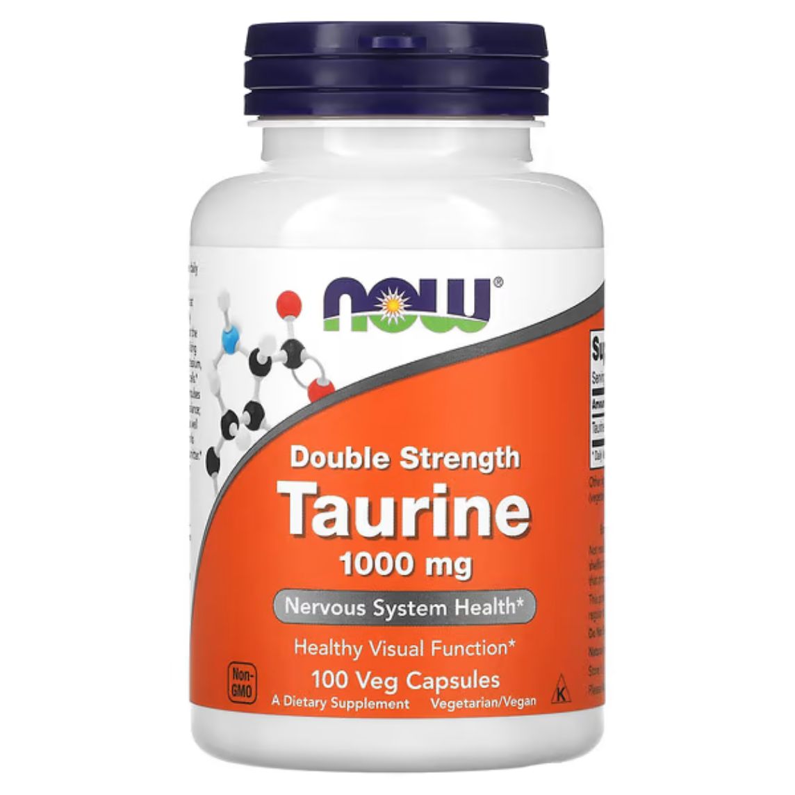 NOW Foods Taurine 100 Capsules 1000mg