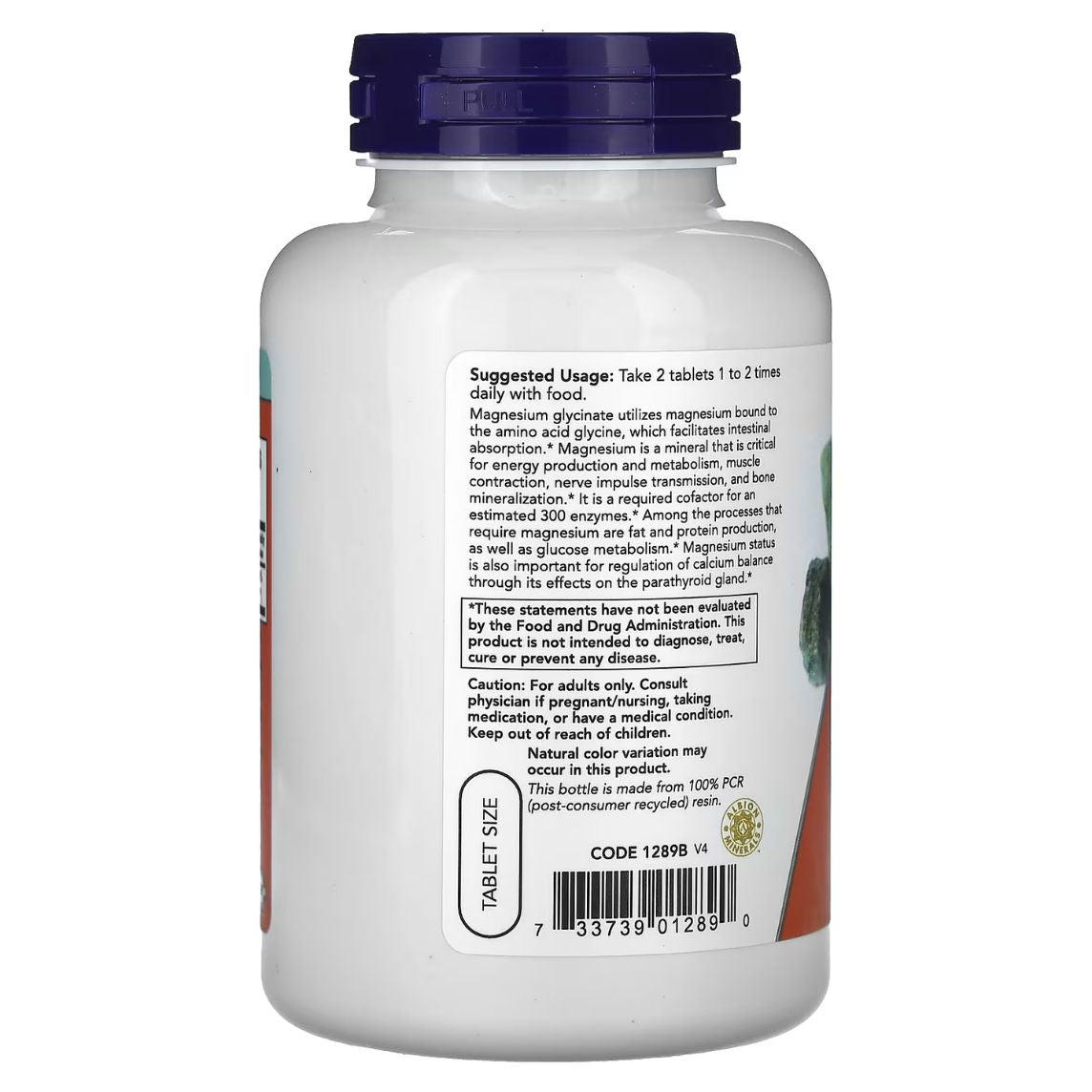 Now Foods Magnesium Glycinate 180 Tablets