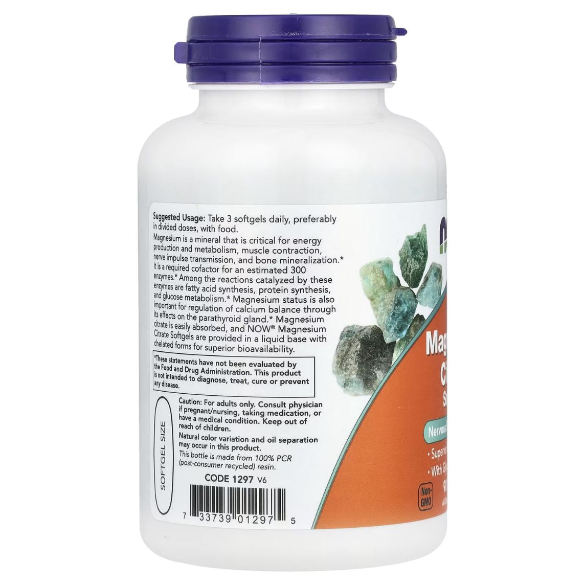 Now Foods Magnesium Citrate 90 Softgels