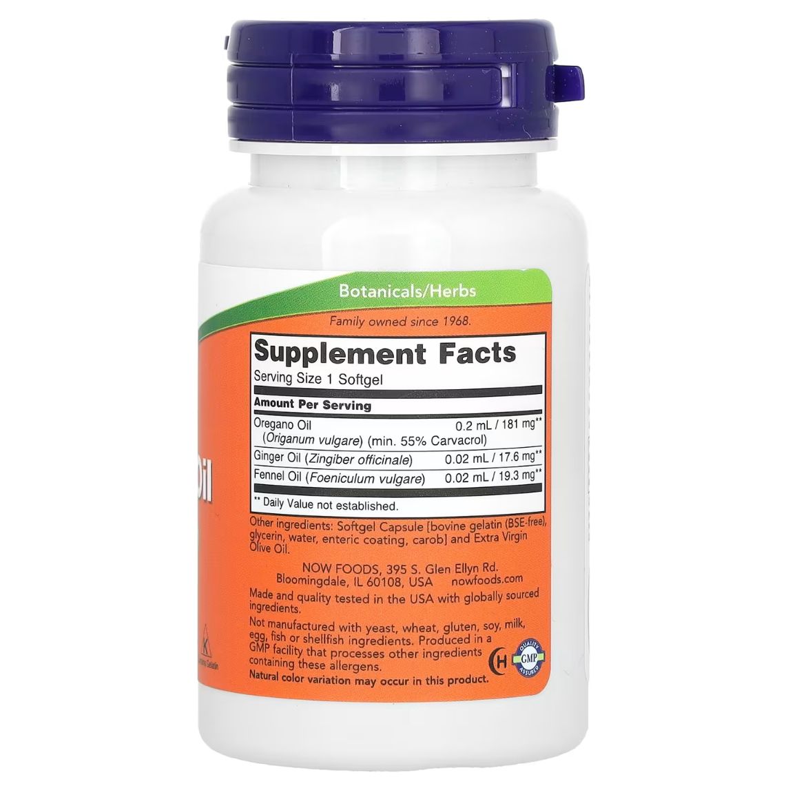 Now Foods Oregano Oil 90 Softgels