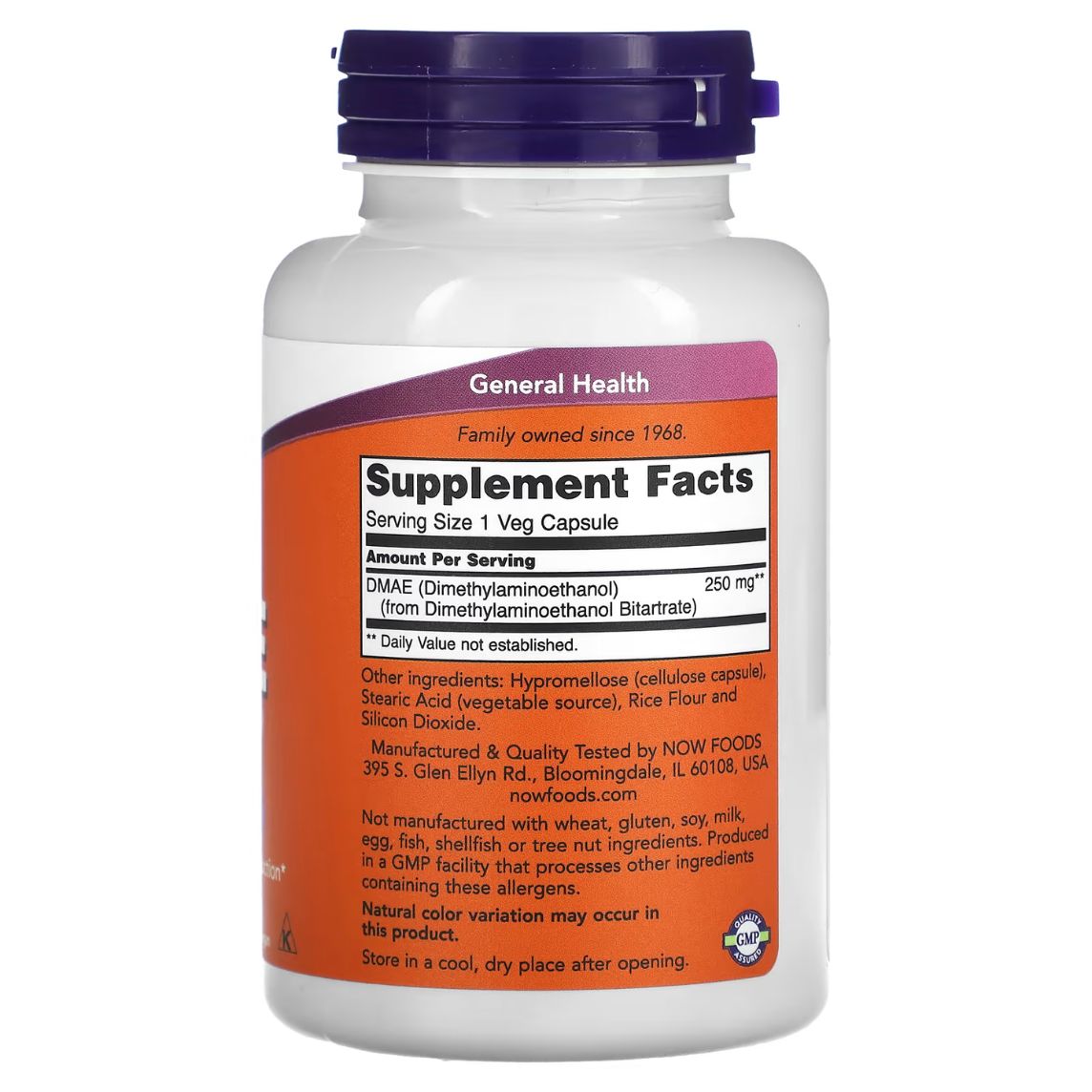 Now Foods DMAE 250mg 100 Capsules