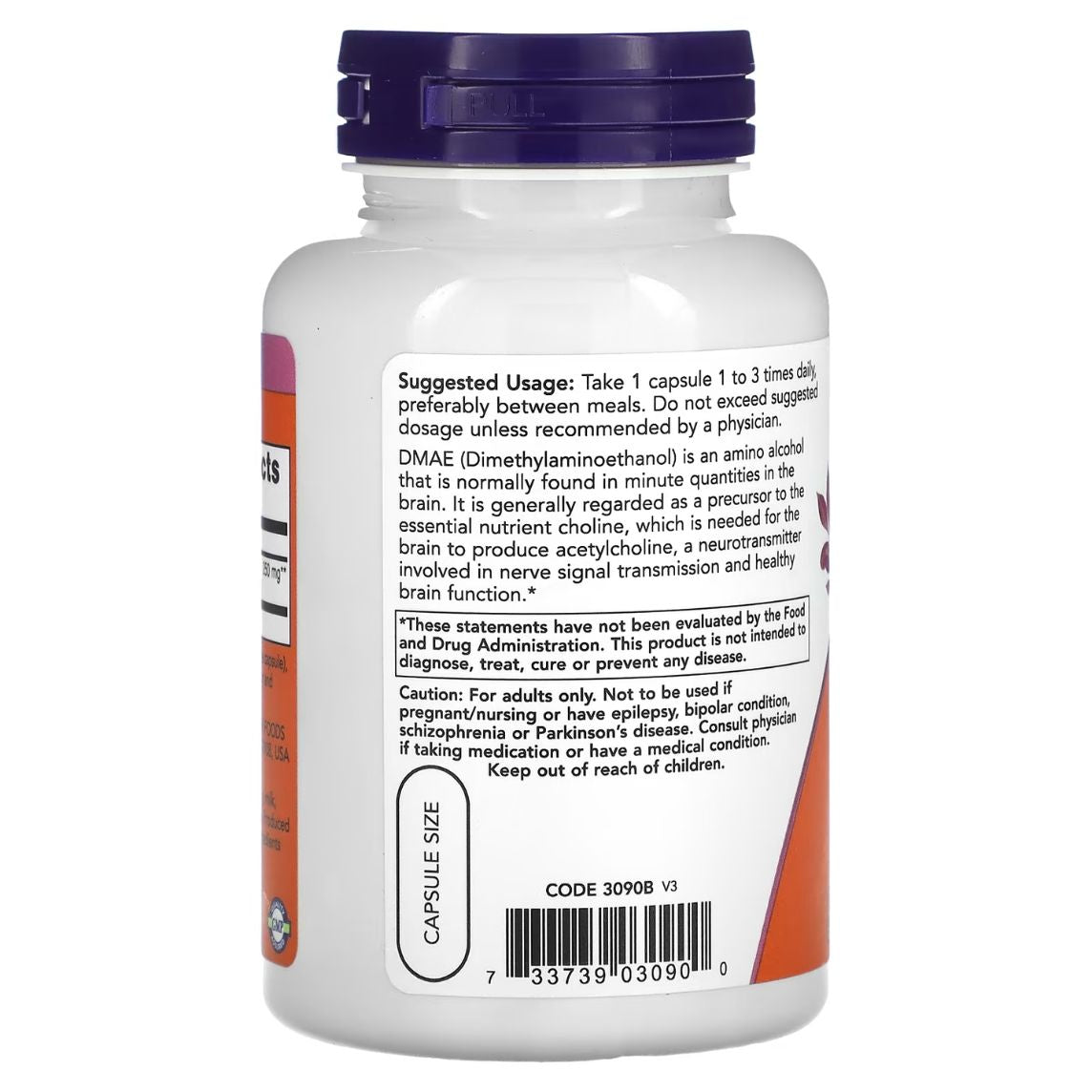 Now Foods DMAE 250mg 100 Capsules