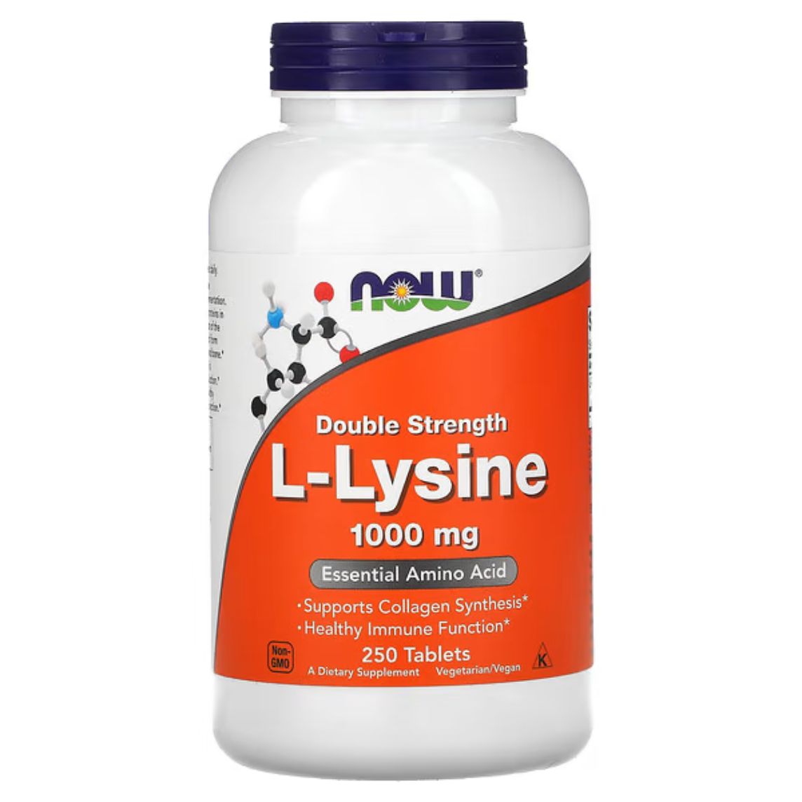 Now Foods L-Lysine 1000mg 250 Tablets