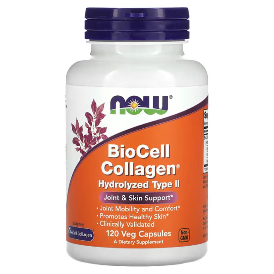 Now Foods Biocell Collagen 120 Capsules Hydrolyzed Type 2