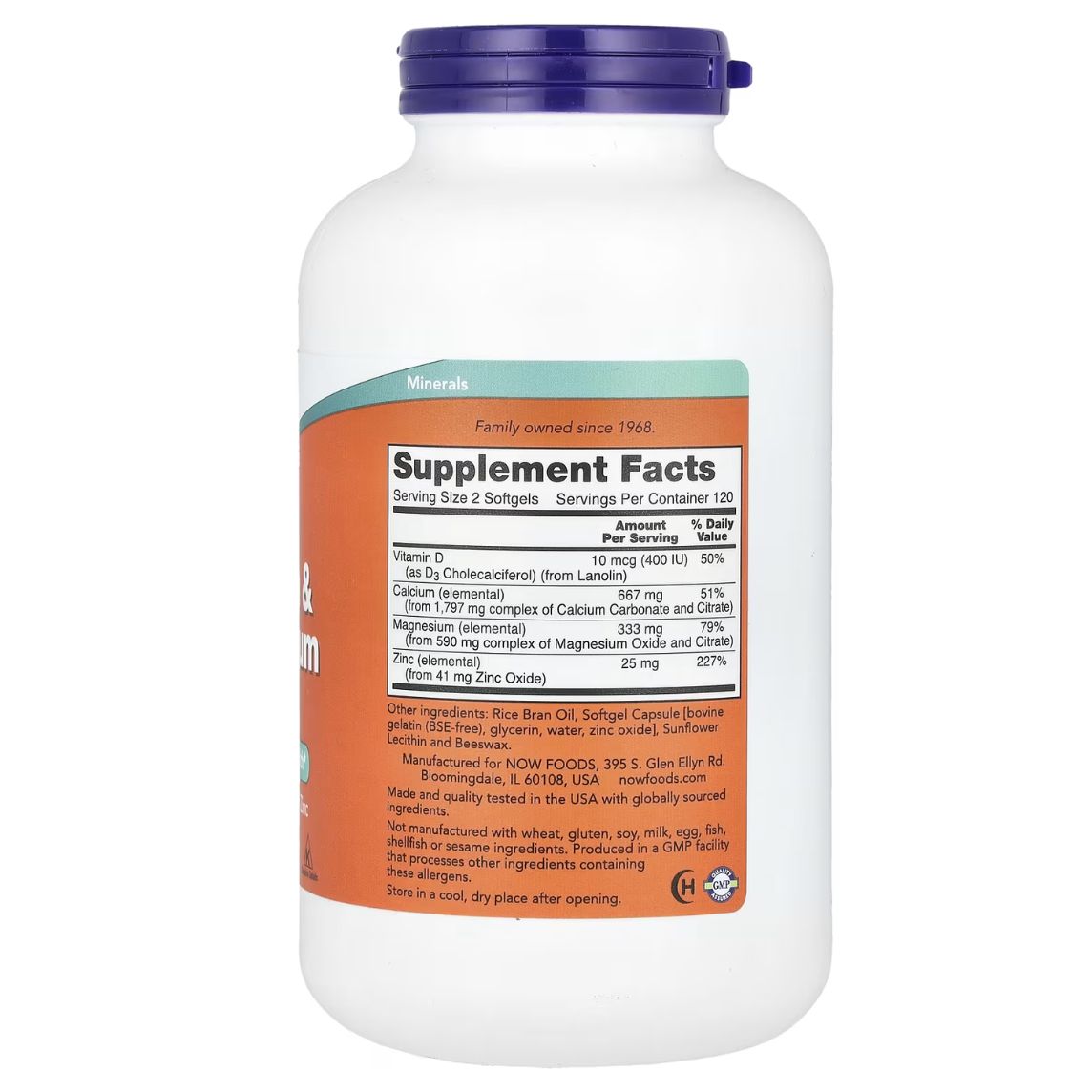 Now Foods Calcium & Magnesium 240 Softgels