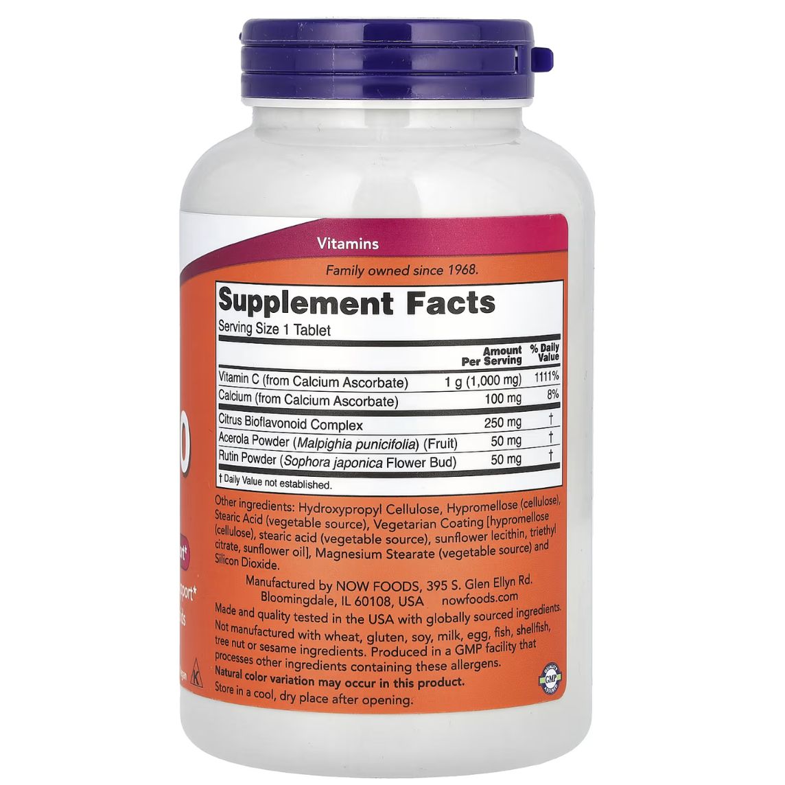 NOW Foods Buffered C-1000 Complex 180 Tablets