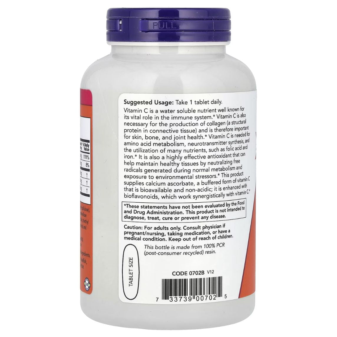 NOW Foods Buffered C-1000 Complex 180 Tablets