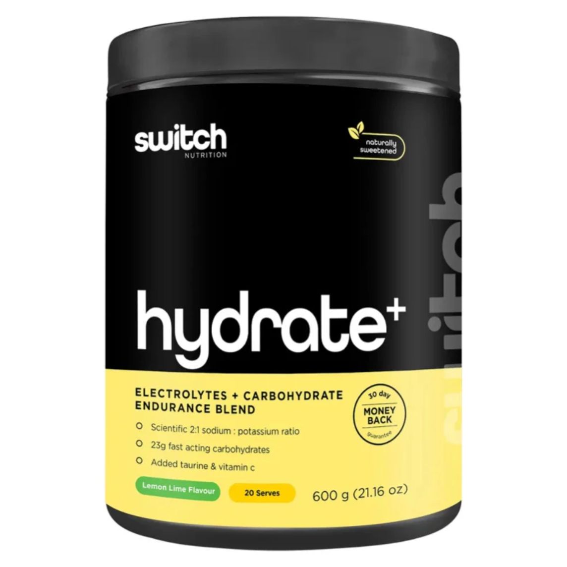 Switch Nutrition Hydrate+ 600gm Lemon Lime