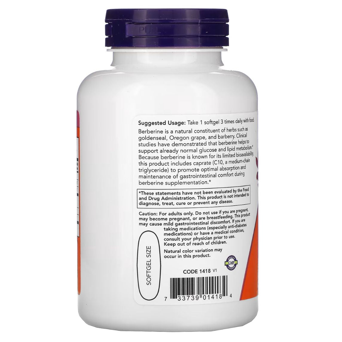 Now Foods Berberine Glucose Support 90 Capsules