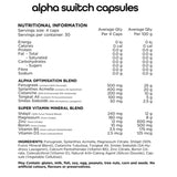 Switch Nutrition Alpha Switch 120 Capsules