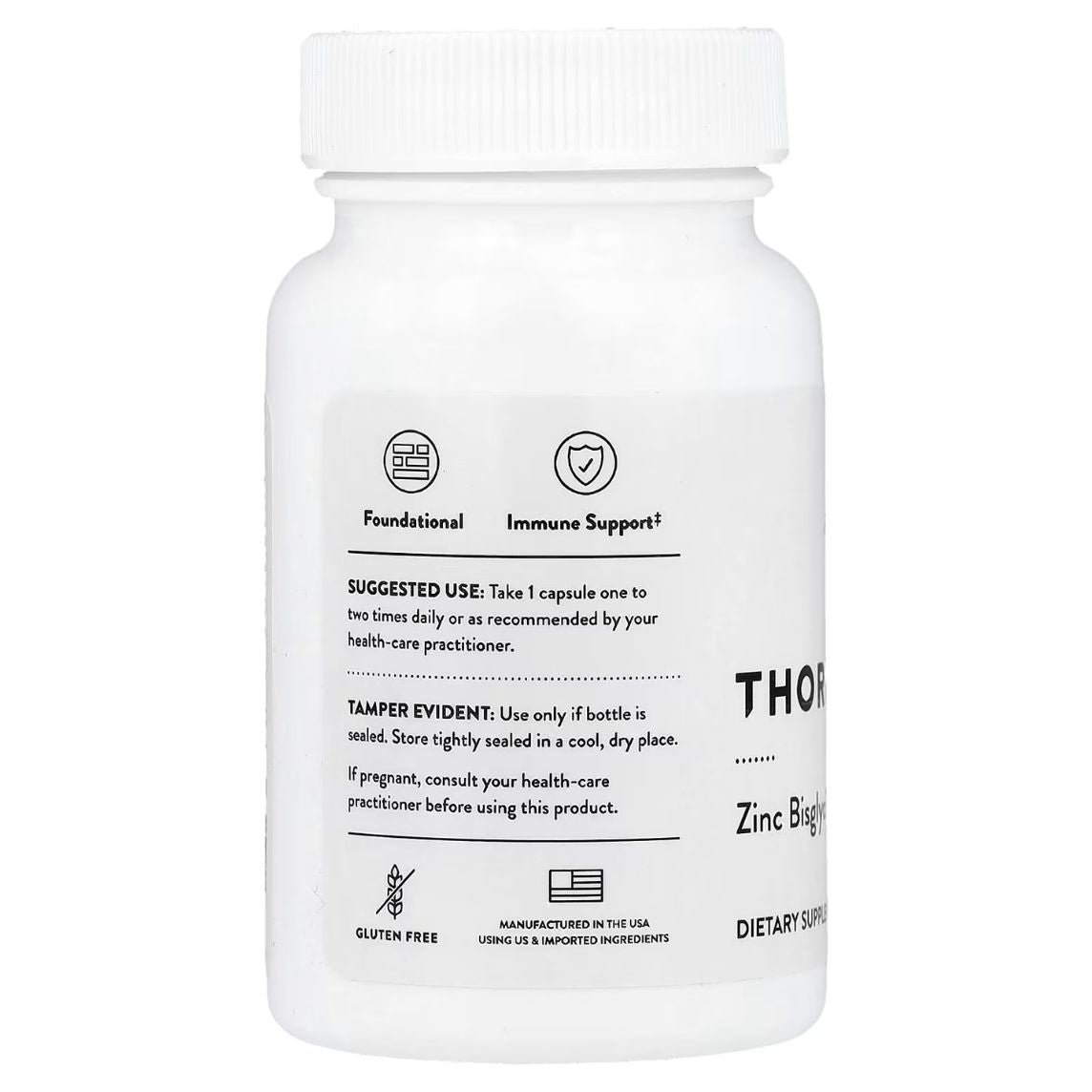 Thorne Research Zinc Bisglycinate 30mg 60 Capsules