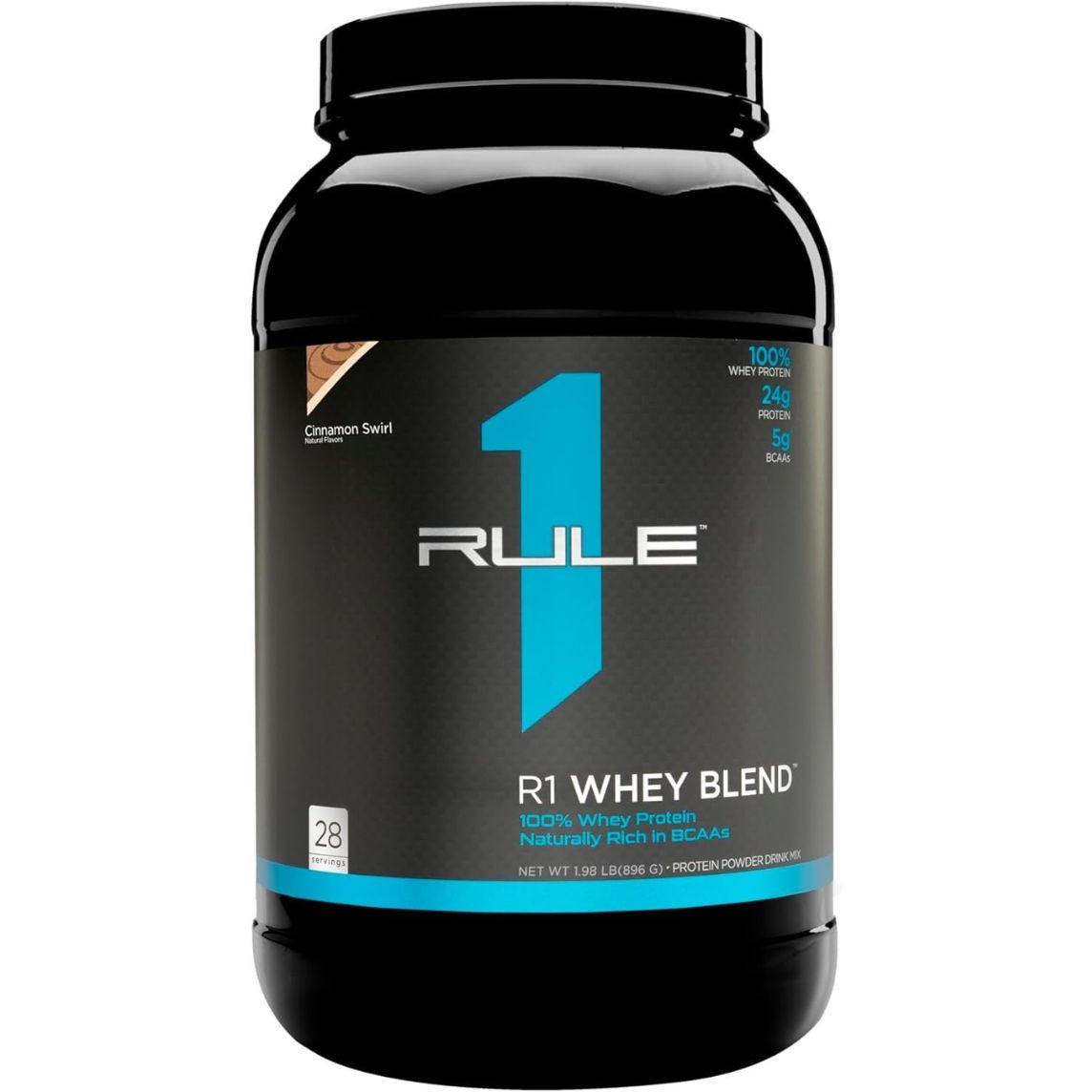 Rule 1 Whey Protein Blend 2lb, Cinnamon Swirl (28 Servings) **CLEARANCE USE BY 31/05/2026**
