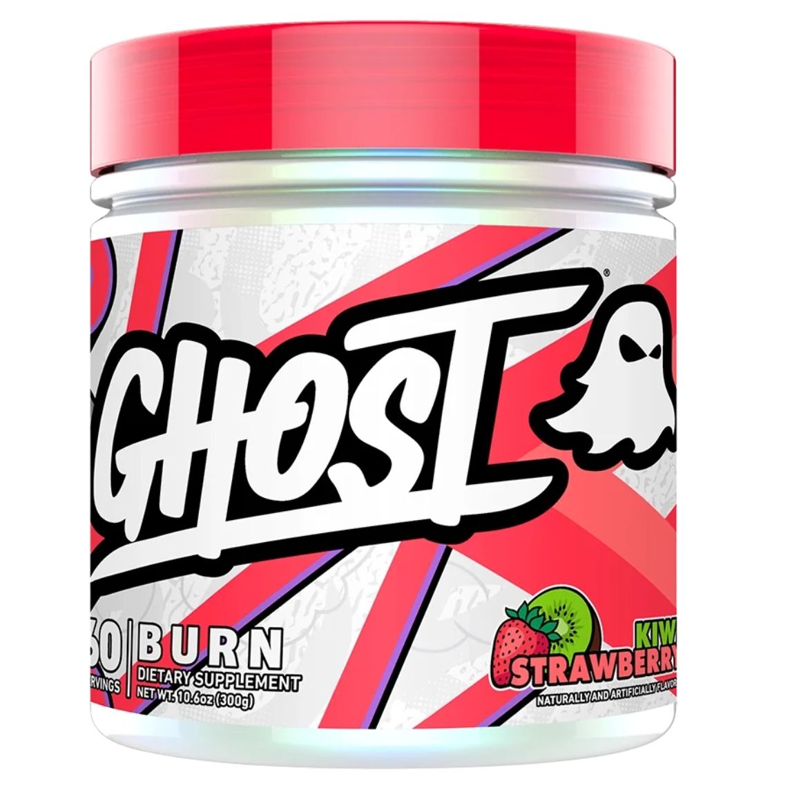 Ghost Burn Thermogenic Powder 40 Serves Kiwi Strawberry **CLEARANCE USE-BY 06/26**