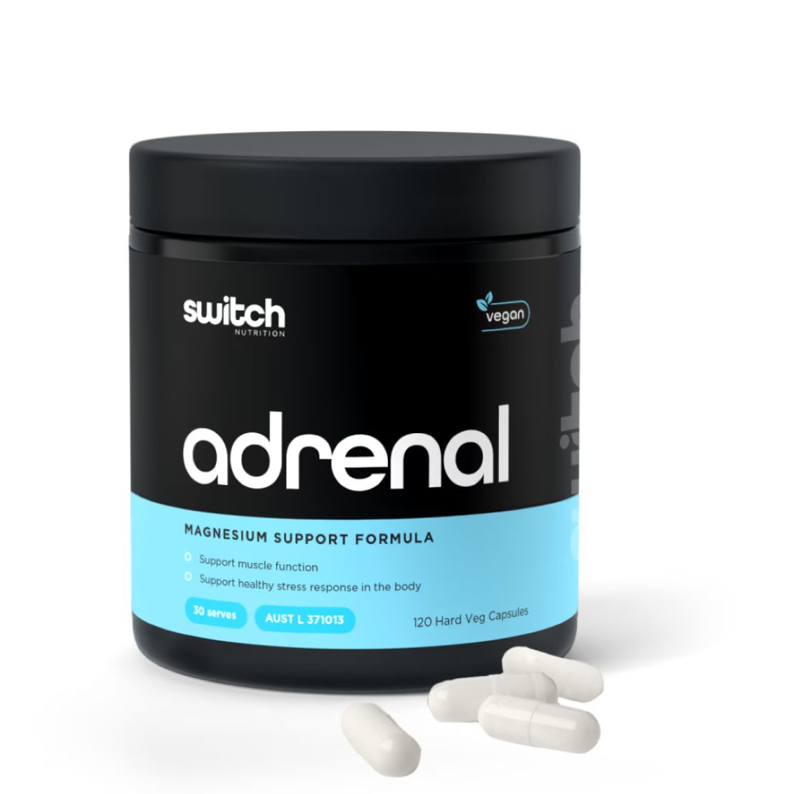 Switch Nutrition Adrenal 120 Capsules **CLEARANCE UBD 09/2026**