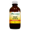 Nature's Shield Certified Organic Castor Oil Premium Cold Pressed in Glass Bottle