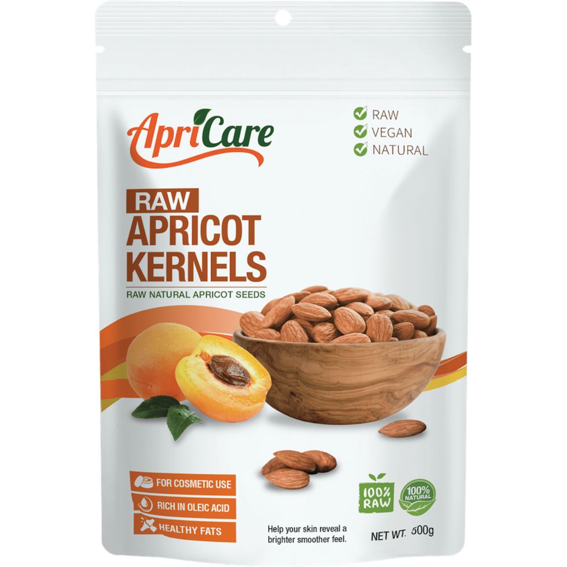 Apricare Raw Apricot Kernels 500g