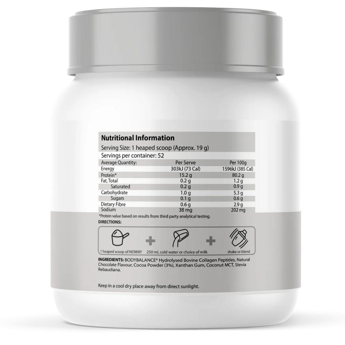 ATP Science NOWAY Collagen Protein 1kg Chocolate