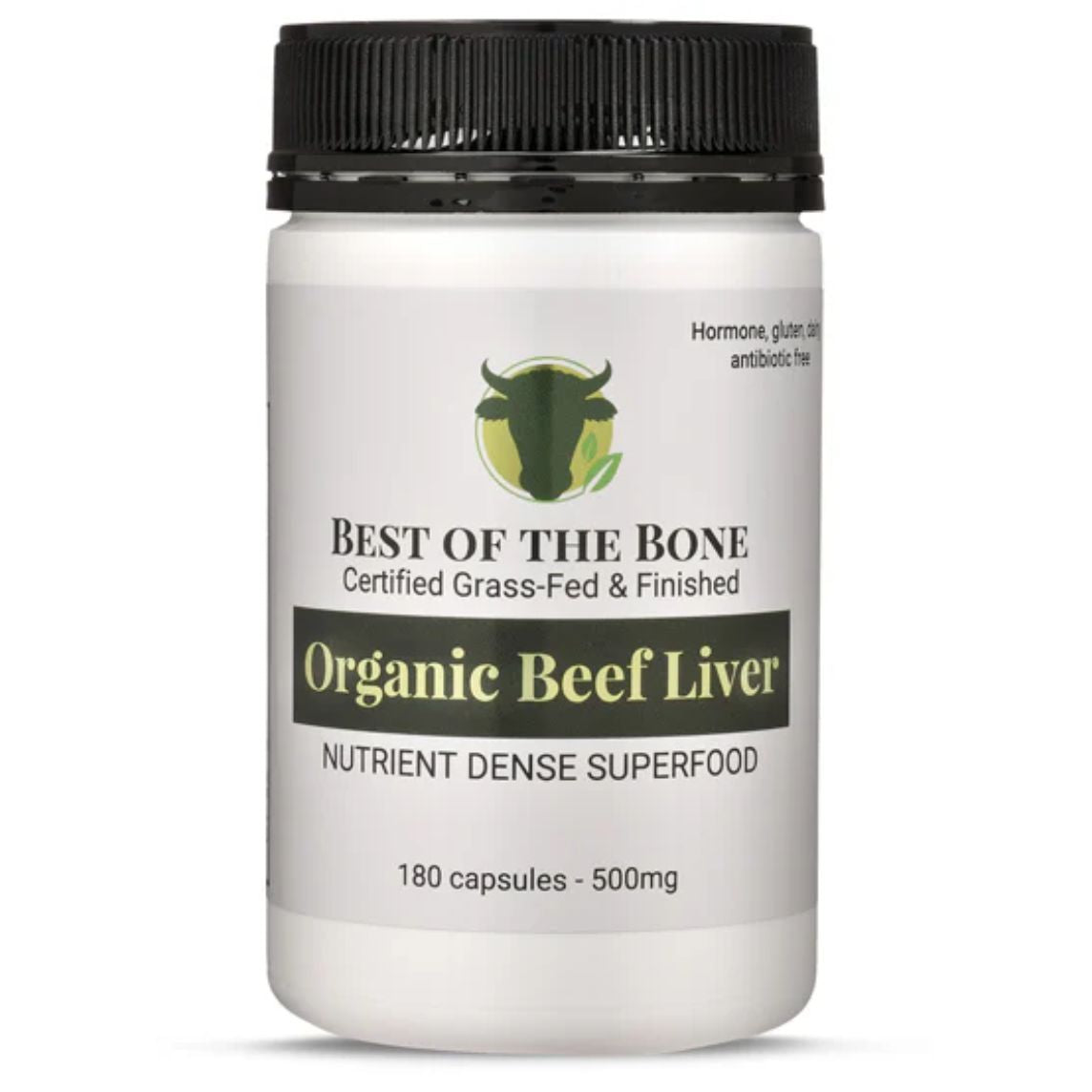 Best of the Bone Organic Beef Liver 180 Capsules