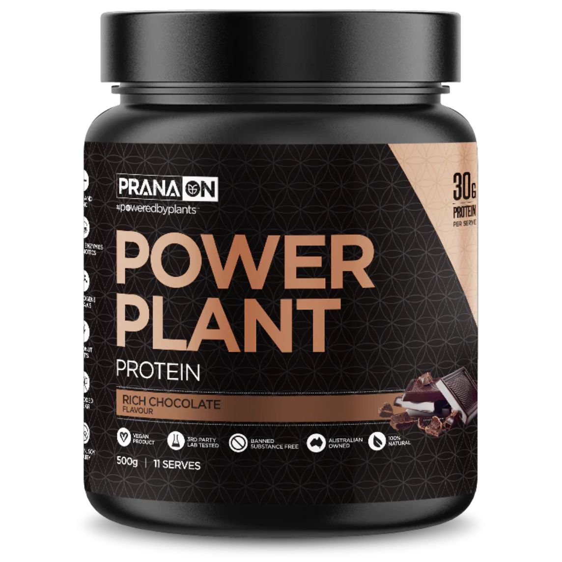 PranaON Power Plant Protein 500gm Rich Chocolate