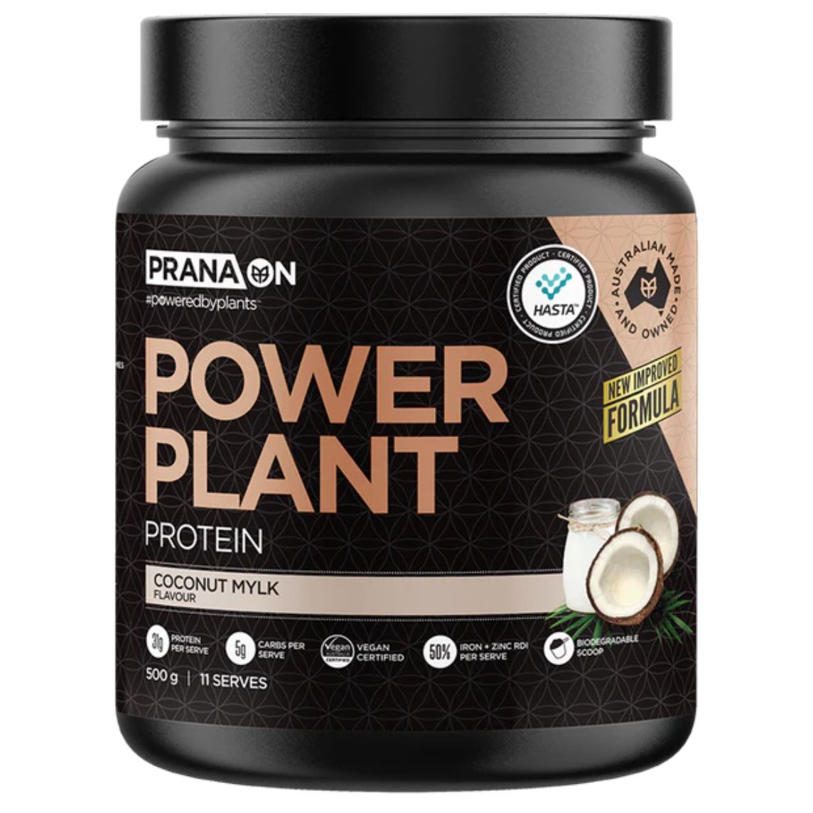 PranaON Power Plant Protein 500gm Coconut Mylk