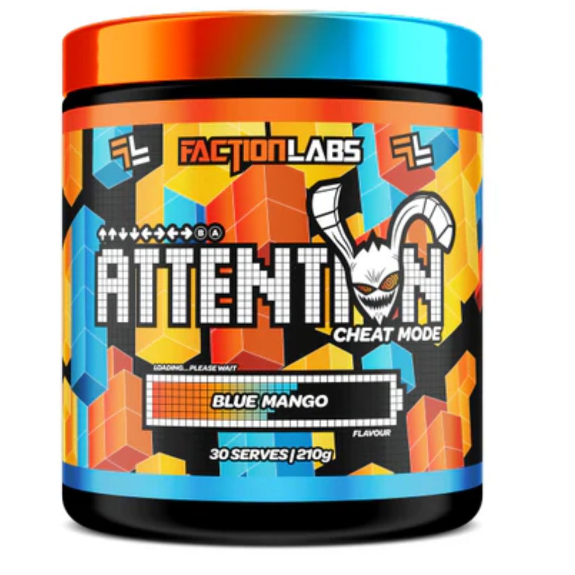 Faction Labs Attention Cheat Mode 30 Serves Blue Mango