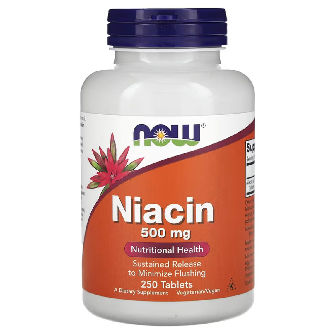 NOW Foods Niacin 500mg 250 Tablets