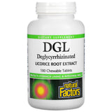 Natural Factors DGL Deglycyrrhizinated Licorice Extract 180 Chewables