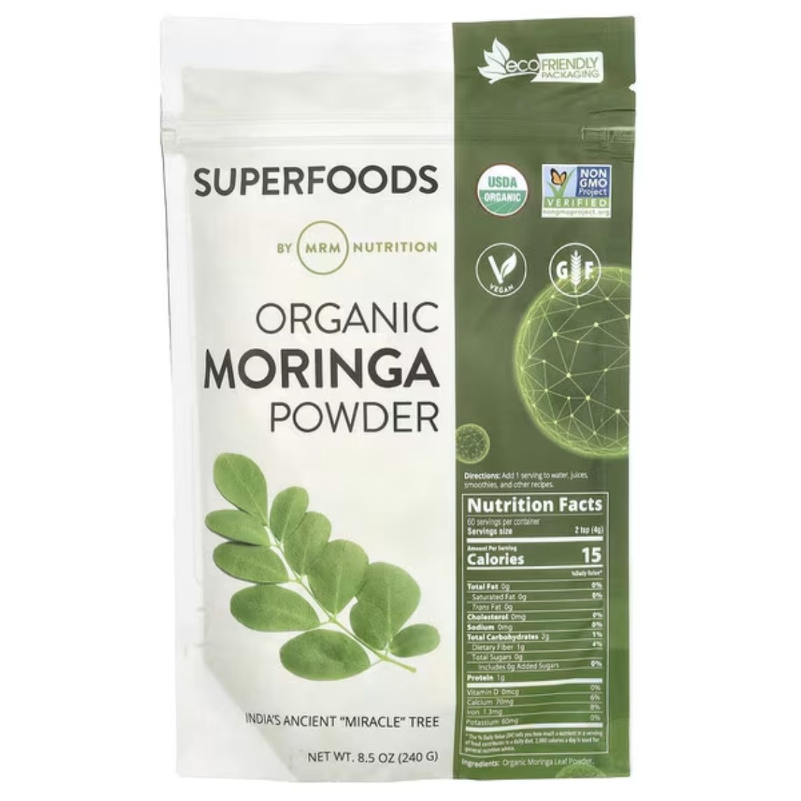 MRM Organic Moringa Powder 240gm