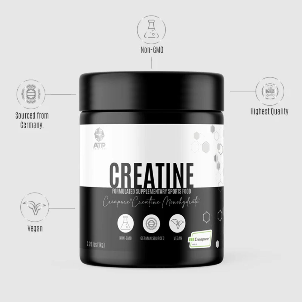 ATP Science Creatine 500gm Unflavoured Creapure