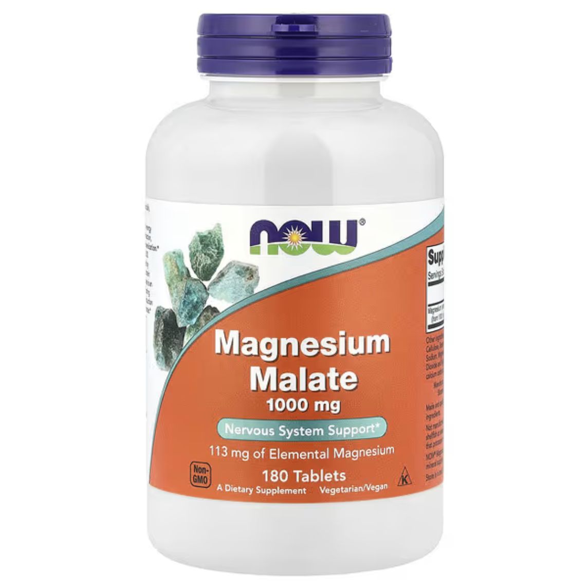 Now Foods Magnesium Malate 1000mg 180 Tablets