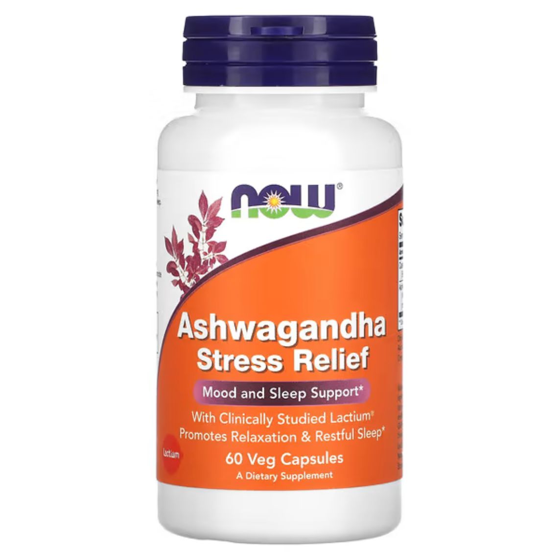 Now Foods Ashwagandha Stress Relief 60 Capsules