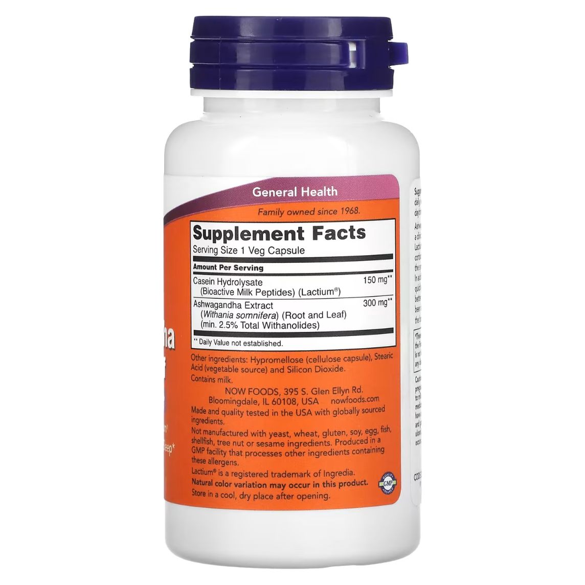 Now Foods Ashwagandha Stress Relief 60 Capsules