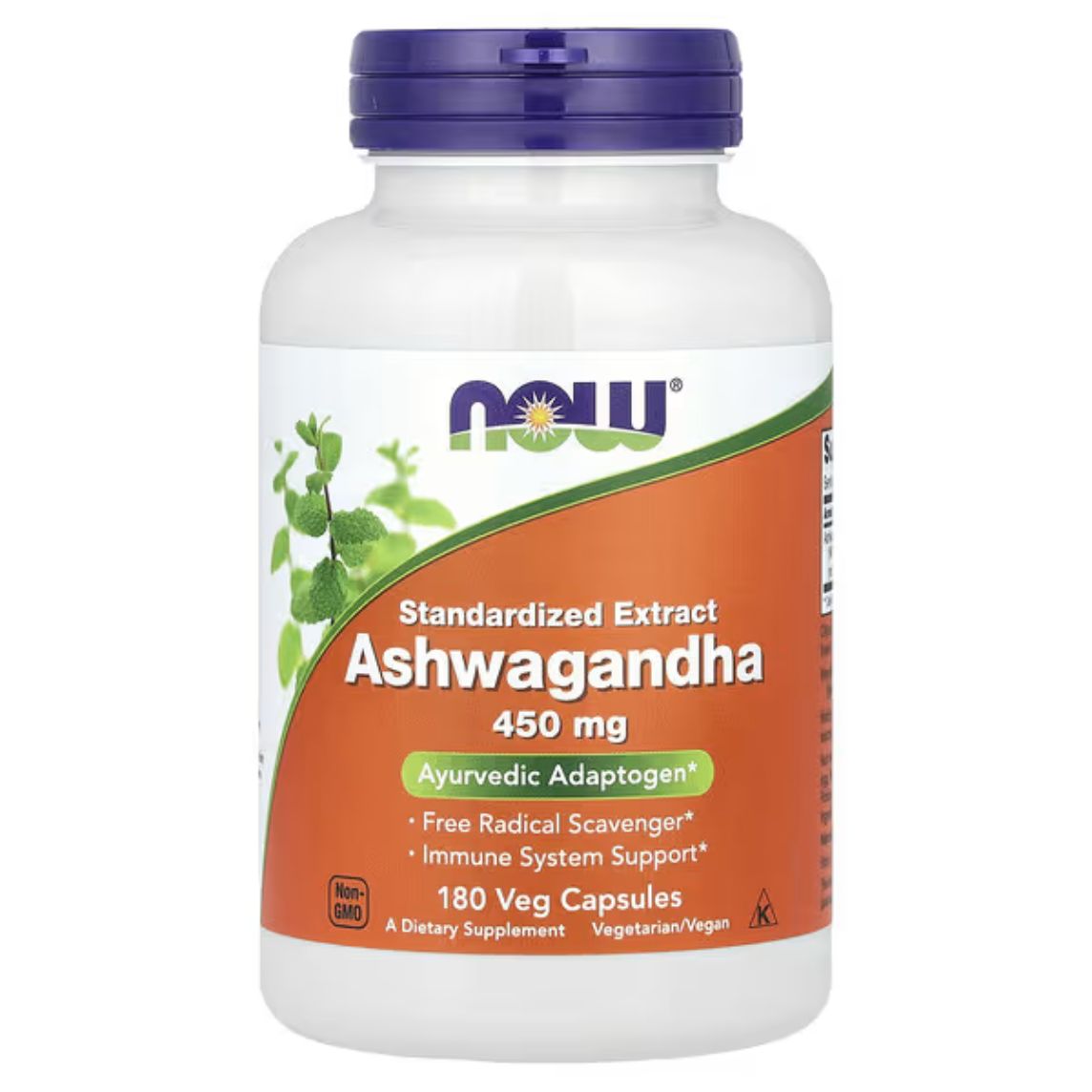 Now Foods Ashwagandha 450mg 180 Capsules