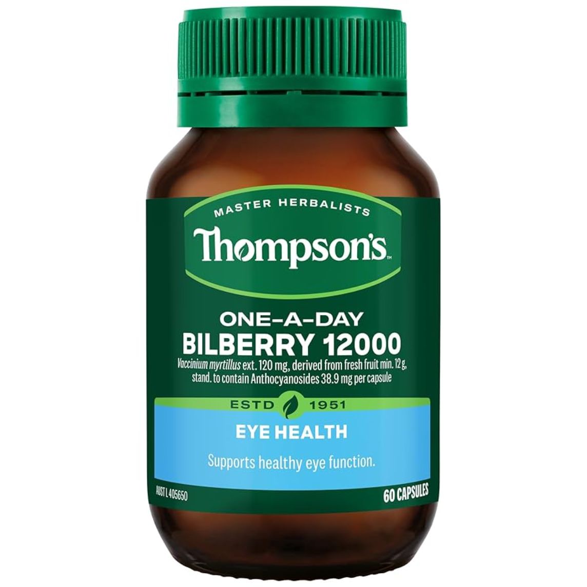 Thompson's Bilberry 12,000mg 60 Capsules