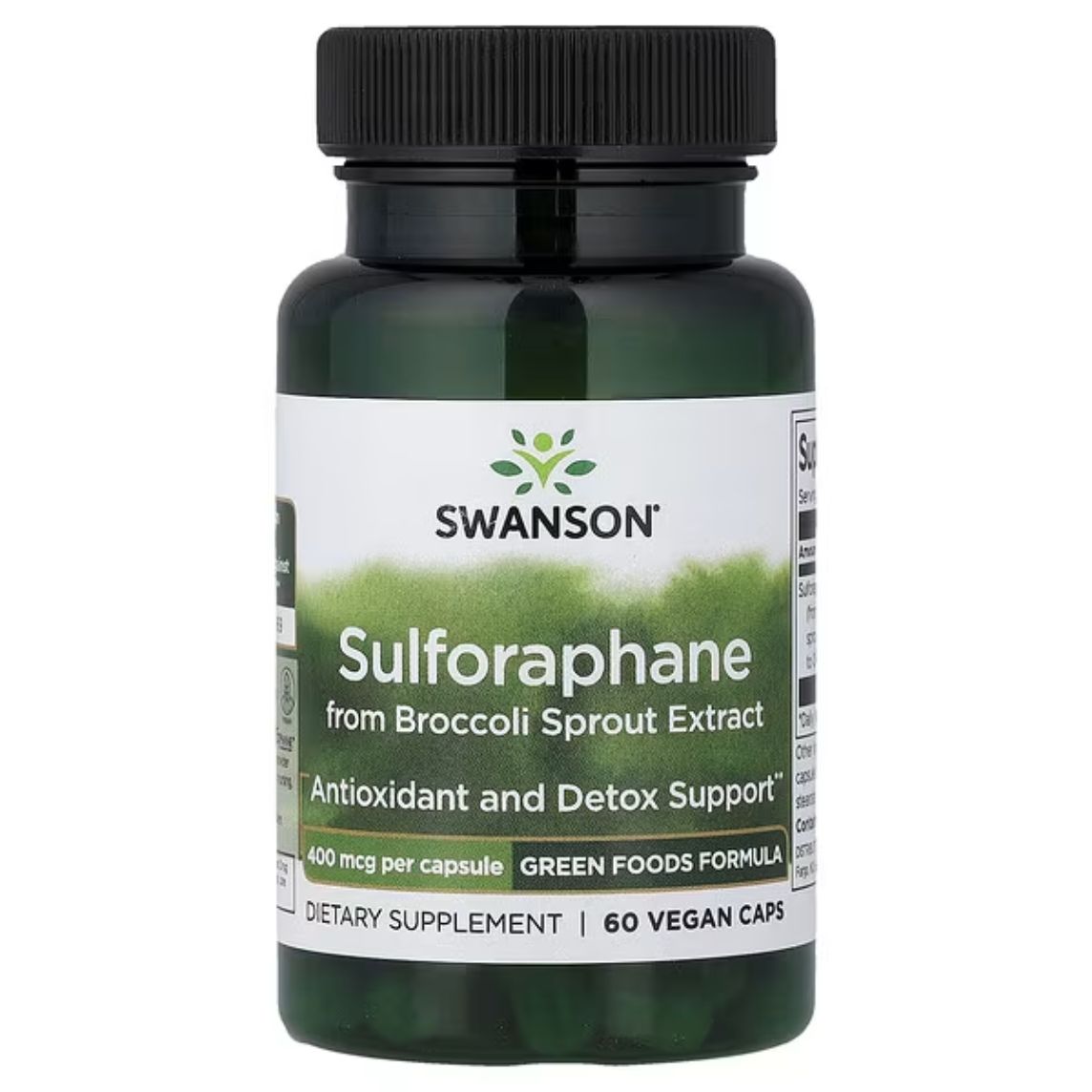 Swanson Sulforaphane From Broccoli Sprout Extract 400mcg 60 Capsules