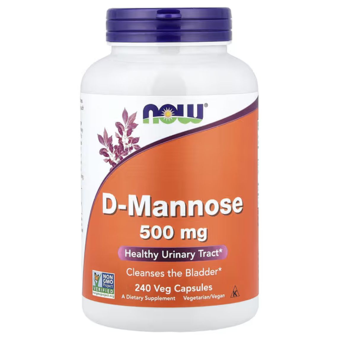 NOW D-Mannose 500mg 240 Capsules