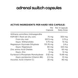 Switch Nutrition Adrenal 120 Capsules **CLEARANCE UBD 09/2026**