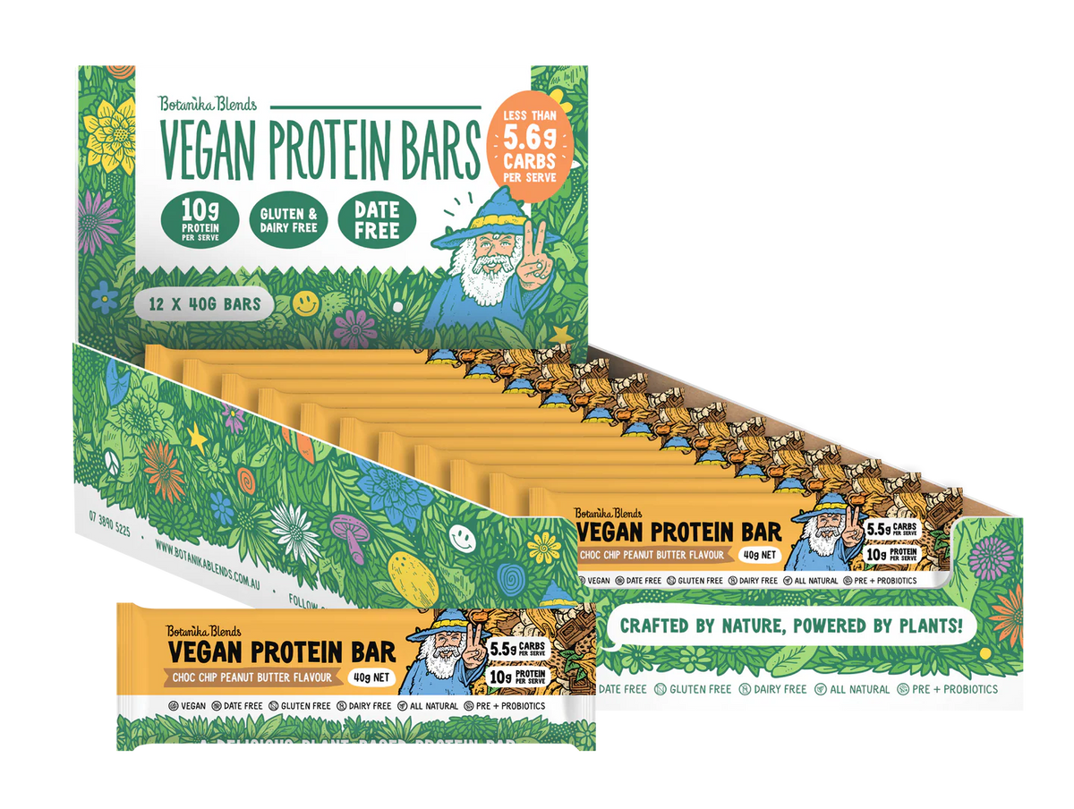 Botanika Blends Bars - Choc Chip Peanut Butter 12 x 40G