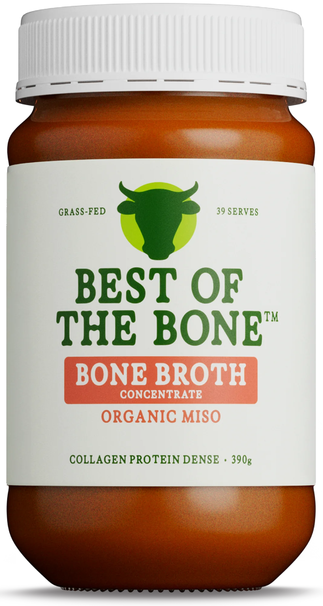 Best of the Bone Beef Bone Broth Organic Miso 390 g