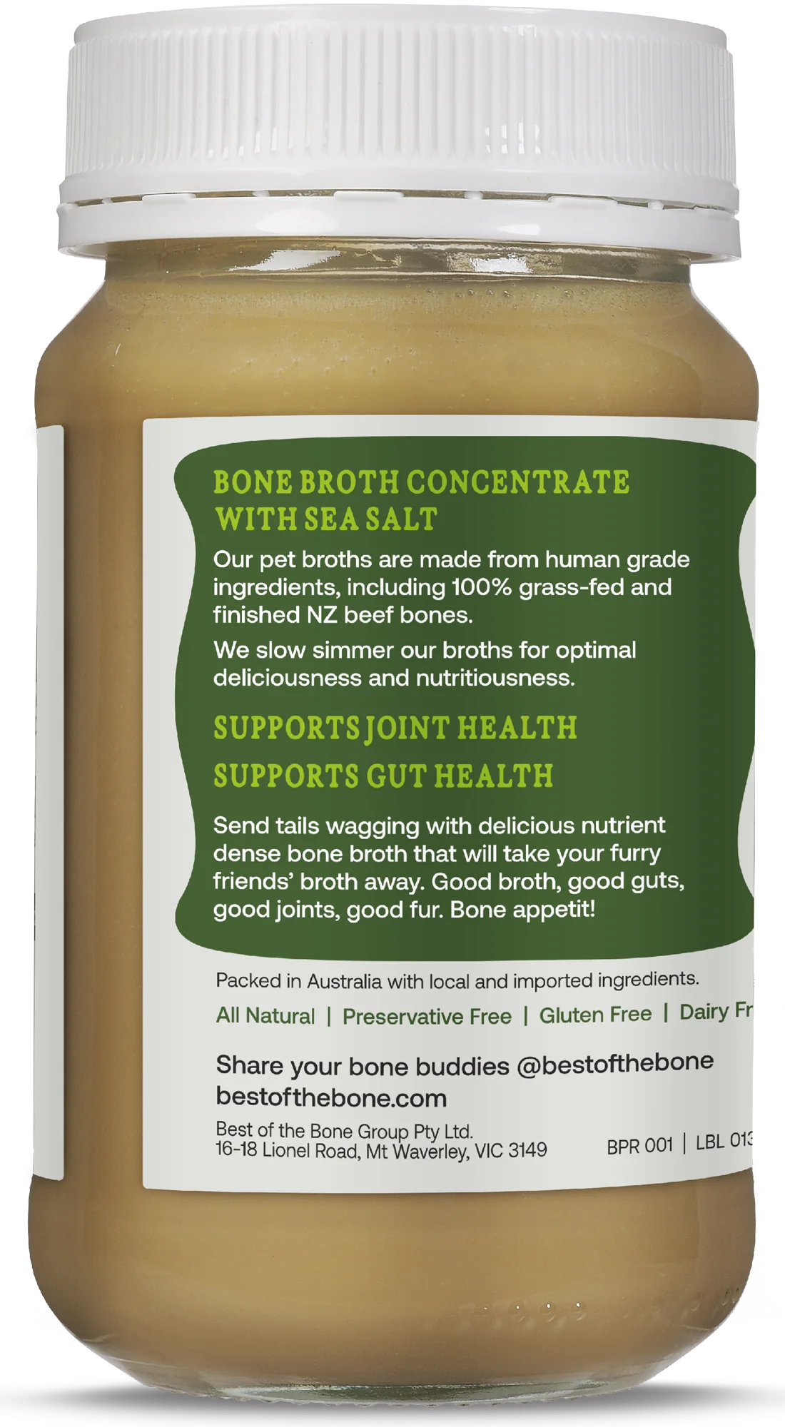 Best of the Bone Broth For Pets Original 375 g