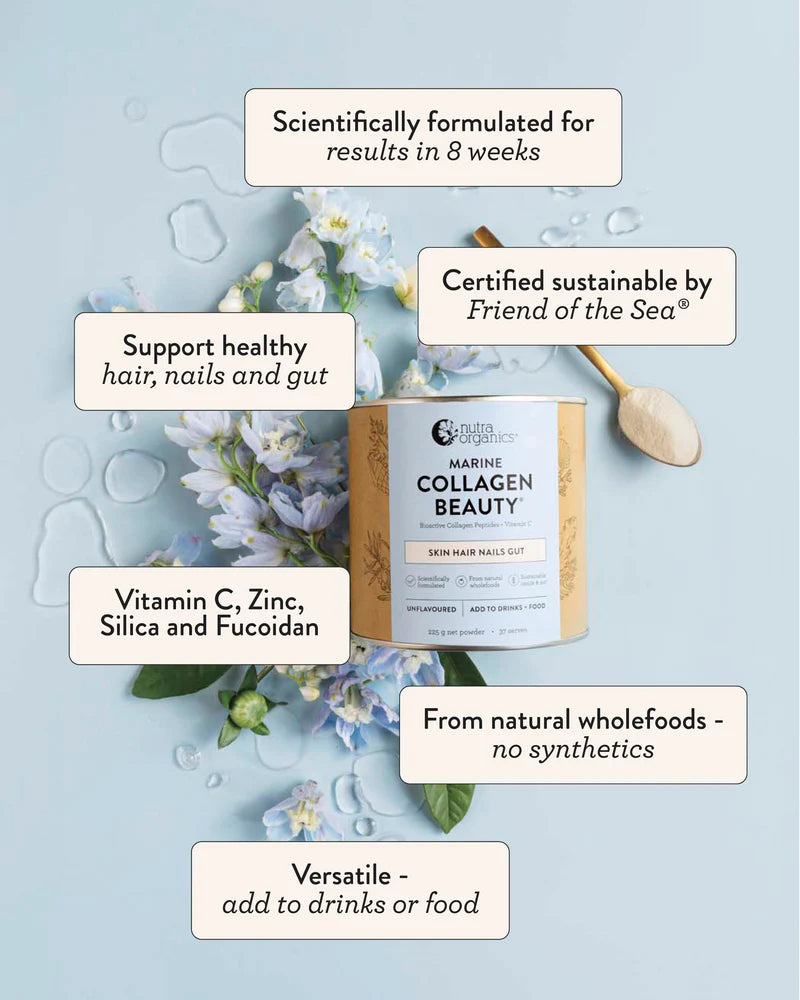 Nutra Organics Beauty Marine Collagen Powder 225g
