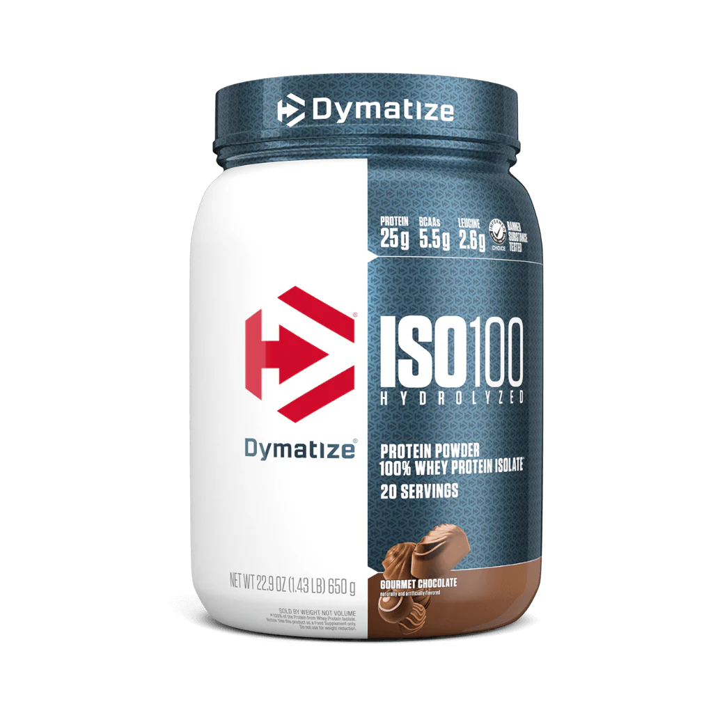 Dymatize Iso100 Hydrolyzed Whey Protein Isolate Gourmet Chocolate 640 g
