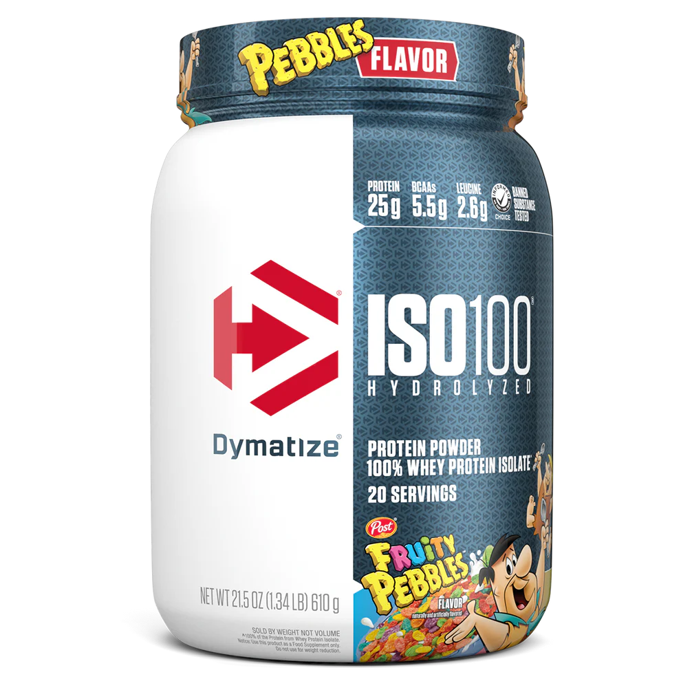 Dymatize Iso100 Hydrolyzed Whey Protein Isolate Fruity Pebbles 640 g